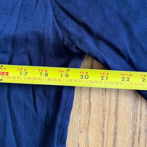 Faithfull The Brand Dark Blue Lace Up V-neck Tunic Shirt Dress Women's Sz Medium - Picture 7 of 9